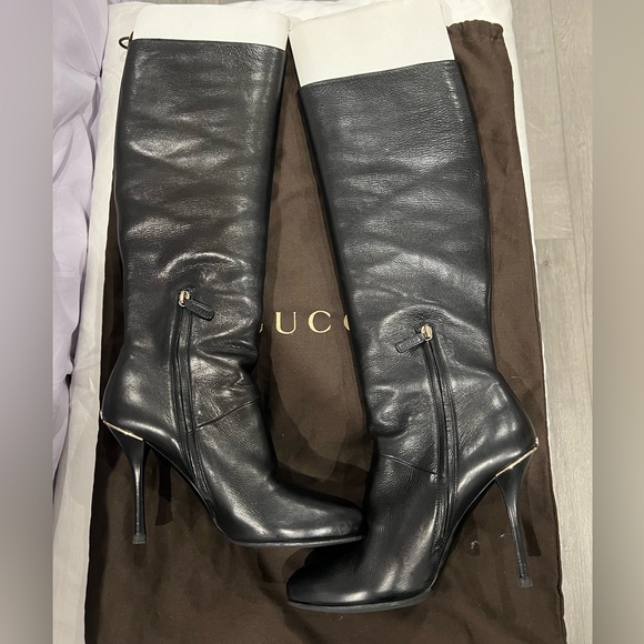 Gucci Leather Boots - Picture 1 of 4
